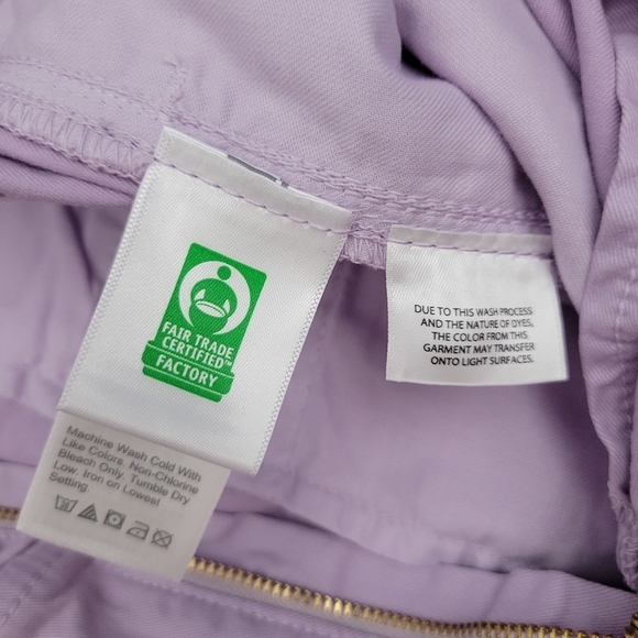 J Crew Puff Sleeve Chino Jumpsuit Overalls Lavender Purple - Picture 12 of 13